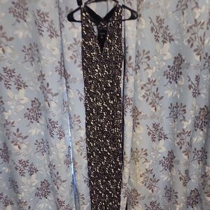 Elegant Black and White Women's Dress